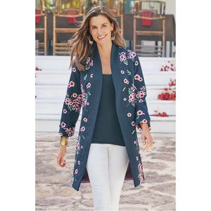 Soft Surroundings Cherry Blossoms Jacket 3X